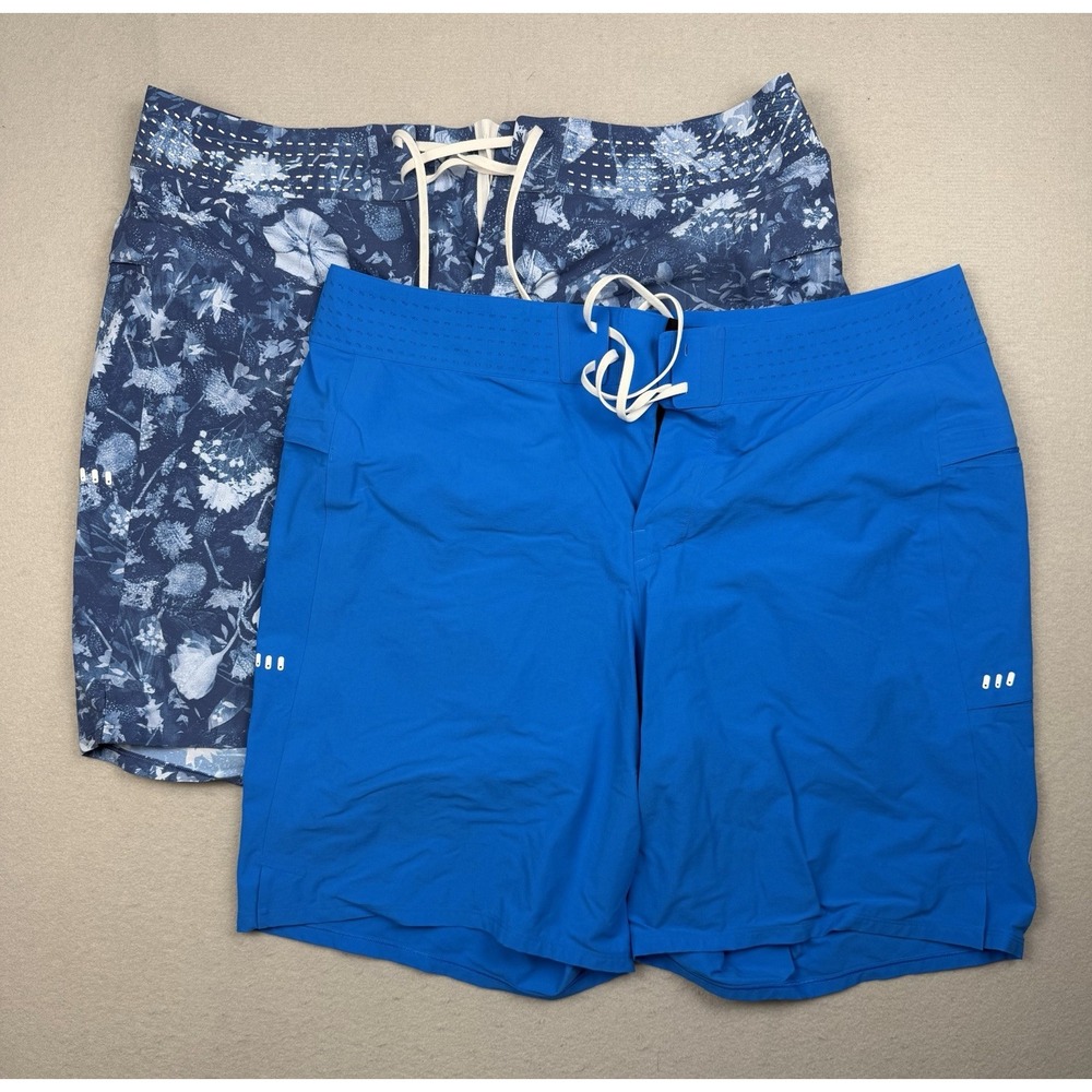 Lot Of 2 LULULEMON Current State 9" Swim Board Short Trunks Men's 36